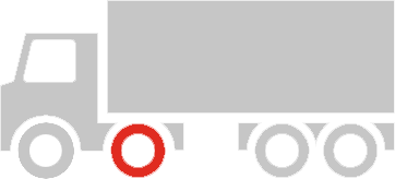 Aandrijfas vrachtwagenbanden